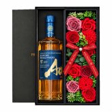 碧 Ao ao お酒 酒 ウイスキー 700ml サントリー ギフト プレゼント おしゃれ かわいい 珍しい ソープフラワー フラワーボックス 花 お花 定年退職 還暦祝い 退職祝い 男性 女性 お祝い 古希 喜寿 傘寿 米寿 卒寿 白寿 百寿