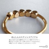 ステンレス ころころビーズリング 細身 ゴールドリング 可愛い 指輪 シンプル お洒落 ピンキー 細め ワンポイント キューブ スクエア プチプラ レディース 女性 金属アレルギー対応