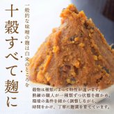 前田家 十穀味噌 500g 無添加 国産 天然醸造 味噌 みそ 麹味噌 甘口 雑穀 十穀 麹 糀 米麹 麦麹 こうじ 発酵食品 味噌汁 腸活 調味料 お取り寄せ 五島の塩 メール便 送料無料 MAEDAYA