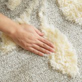 ラグ カーペット 45×60cm ガーデン 玄関マット キッチンマット 立体 手洗いOK すべり止め フック 日本製マット 新生活