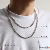 ペーパーチェーンネックレス 六字真言 小粒 ストーンネックレス 燻し アンティーク シルバー 50cm 60cm ホワイトメタル 梵字 細身 二重ロック キラキラ 煌めく 高級感 重厚感 かっこいい メンズ 男性