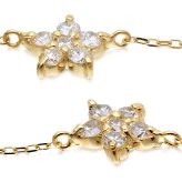 ゴールド ネックレス K18 18金 ネックレス ダイヤモンド ゴールド ネックレス チェーン フラワー 花 選べる3色 イエロー ピンク ホワイト シンプル 華奢 上品 彼女 妻 女性 レディース 誕生日 プレゼント ハロウィン 【品番：CG-TI-496】