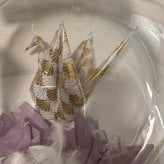 折り鶴入りバルーン＆和風アレンジ 和モダン敬老バルーンギフト 「千寿」祖父母へ プレゼント　長寿の御祝い 敬老の日プレゼント オリズル