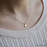 le lien clair ゴールド シルバー ネックレス シンプル 可愛い 丸い プチ つけっぱなし お洒落 レディース 18金 K18 地金 ペンダント ジュエリー アクセサリー プレゼント ギフト 記念日