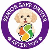 カーサイン 高齢者マーク SENIOR SAFE DRIVER シープー ステッカー シール 直径13cm 肉球 日本製 車