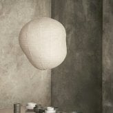 ferm LIVING ファームリビング Kurbis カービス ランプシェード M 高さ60cm （シェードのみ） シェード ジャパンディ 和紙北欧 ランプシェード 天井照明 ペンダントライト シェードのみ 和紙 和モダン