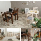 ダイニング家具 正方形ダイニング３点セット ダイニング ダイニングセット ３点セット ダイニングテーブル テーブル ダイニングチェアー チェアー 正方形 お洒落 省スペース コンパクト スリム 送料無料 おしゃれ ブラウン