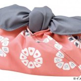 あづま袋 おにぎり ピンク おしゃれ エコバッグ 弁当袋 和柄 風呂敷バッグ ピーチスキン 軽量 洗える ランチバッグ サブバッグ 散歩 買い物袋 ギフト セトクラフト