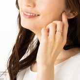 セミ オーダーメイド リング 誕生石 1.5mm 5石 Ties K10 K18 10K 18K 10金 18金 プラチナ 女性 レディース 誕生日 記念日 プレゼント ギフト 誕生日プレゼント ファミリーリング 刻印 名入れ 20代 30代 40代 妻 彼女 天然石 ダイヤモンド ルビー ゴールド ピンクゴールド イエローゴールド 選べる アクセサリー アレルギー対応 金属アレルギー
