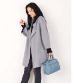 ゆったり ショートコート レディース アウター ハンドメイド 七分丈 コート カーディガン 秋冬 羽織 ダブルフェイス 一枚仕立て ウール 大きいサイズ 大人 ブランド Filomo ギフト プレゼント 7F (08000247r)