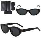 サンローラン サングラス SAINT LAURENT SL M148/F-001 SLM148F-001 ブラック サングラス アジアンフィット メンズ レディース ユニセックス