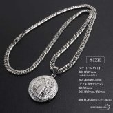 ステンレス ロケットネックレス HIPHOP ダブル喜平チェーンネックレス ロケットペンダント 写真 記念 思い出 50cm 60cm ゴールドネックレス 18KGP シルバー 聖ベネディクト 6面カット メンズ 男性 金属アレルギー対応