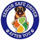 カーサイン 高齢者マーク SENIOR SAFE DRIVER レオンベルガー ステッカー シール 直径13cm 肉球 日本製 車