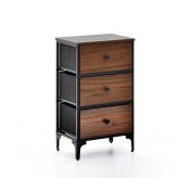 ターンチェスト 3段 RVLS0283 不織布チェスト 幅45cm 奥行30cm 高さ77cm 収納 木目柄 リビング収納 北欧 アメカジ ヴィンテージ 小花柄 ボタニカル 木製天板 軽量 大容量 新生活