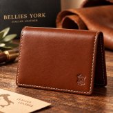 ベリーズヨーク　BELLIES YORK　カードケース　名刺入れ　BYTM1881BR　ブラウン　茶色　ベジタブルタンニン　イタリアンレザー　牛革　”エイジングを楽しむ革小物”