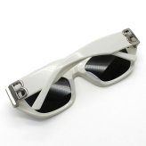 バレンシアガ BALENCIAGA サングラス アジアンフィット UVカット アイウェア スクエア BB0311SK-003 メンズ レディース ユニセックス ホワイト+グレー 海外正規品