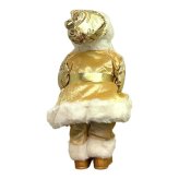ヨーロピアンスタイルサンタクロース ゴールド 高さ50cm クリスマス クリスマスグッズ オーナメント ノエル 人形 ドール 北欧 置物