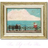 Sam Toft サムトフト アートフレーム ポテチのおこぼれ頂戴 st-05840 絵画 ギフト アート おしゃれ 北欧 インテリア お部屋