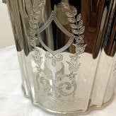 クラシック ワインクーラー シルバー　アンティーク調 花器 欧風 おしゃれ ボトルクーラー アイス バケツ 保冷 保温 氷 シャンパン ワイン 日本酒