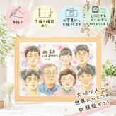 似顔絵 喜寿祝い プレゼント 手描き ギフト 名入れ 贈り物 喜寿 誕生日 77歳 長寿祝い 長寿 大人数 お父さん 両親 家族 お母さん 下書き確認 名入れ 修正無料 喜ばれる 似てる 実績多数 サプライズ 77歳 思い出 長寿祝い 闘病中の方への励まし キレイ 傘寿祝い 百寿祝い 感動 お祝いの品 ウェディングギフト 同窓会 結婚祝い 感激 メモリアルギフト