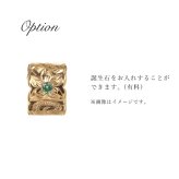 金属アレルギー対応 ペアネックレス ハワイアンジュエリー 純チタン ゴールドカラー ペアネックレス 誕生石 カットアウトチューブ Sサイズ チェーン 長さ選べる イオンプレーティング カップル プレゼント 【品番：CG-TIP402S-RYP】