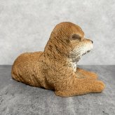 犬の置物 寝そべる秋田犬 横幅31cm woobia ウービア 大きい かわいい おしゃれ ガーデン インテリア オブジェ 可愛い プレゼント 北欧 玄関 雑貨 動物 モダン 面白い 庭 ギフト 屋外 家 リアル 玄関先 ガーデンオーナメント