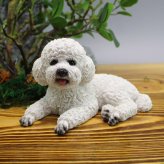 トイプードル 置物 4色 リアル かわいい テディベアカット ミニチュア オブジェ インテリア 雑貨 車内アクセサリー 卓上 飾り リビング 玄関 デスク 誕生日 プレゼント ギフト