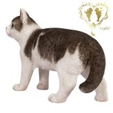 大きなサイズで【歩くサバトラ白猫(大）】CAT　本物そっくり  WooBia