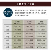 夏ラグ 夏用カーペット 純国産 い草 上敷き はっ水 カーペット 双目織 三六間3畳(約182×273cm）