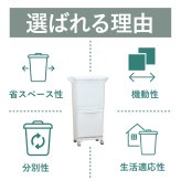 ゴミ箱 45L 縦型分類ワゴンペール45W RSD-99 東谷 日本製 上段15L×2 下段15L 3分別 分別ゴミ箱 縦型 スリム 省スペース ふた付き キャスター付き フック付き 袋掛け 分別ダストボックス ワゴンペール キッチン カウンター横 完成品 ホワイト 白 新生活 引っ越し
