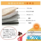 ラグ こたつ敷き布団 正方形 撥水 あったか仕様 6層タイプ 約190×190cm