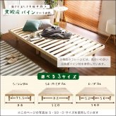 ベッド 寝具 簡易宮セット パイン材高さ3段階調整脚付きすのこ シングル Lilitta-リリッタ-