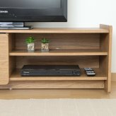 ヘーゼル TVボード 120幅 ミドルブラウン ミドルブラウン・ホワイトオーク 2色展開 テレビ台 ローボード リビング収納 テレビボード おしゃれ シンプル 新生活 家具 インテリア 不二貿易