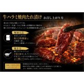 肉の名門ヤマシゲ 牛ハラミ 焼肉タレ漬け 300g入 2袋 牛肉 たれ漬 冷凍 味付け肉 焼き肉 ハラミたれ漬け