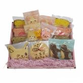 七五三お祝の贈り物に！おめでとうメッセージギフト/アニマルクッキーお祝い焼き菓子ギフト(15点入り) [mga-iwai2400]