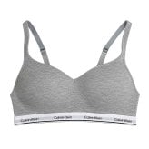 カルバンクライン Calvin Klein(CK) ブラ&ショーツ ブラレット ブラジャー ロゴ 2WAY ノンワイヤー ストラップ アンダーウェア 下着 QP3561O レディース グレー