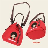2way 巾着ショルダーバッグ モンチッチ  ショルダーバッグ 軽量 しわナイロン ナイロン レディース キャラ キャラクター モンチッチ雑貨 モンチッチアイテム 巾着 ショルダー おしゃれ かわいい 子供 大人 女子高校生 レトロ 女子中学生 ママ 斜めがけ 肩掛け 旅行 マチ広