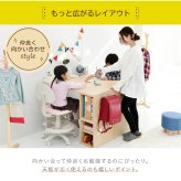 デスク チェア 高さが2段階に調整できるコンパクトツイン ”Crecimiento”。高さだけではなく用途に合わせてラック位置や天板のサイズが変えられるマルチなツイン 新生活