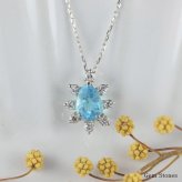 【完売致しました。】 ブラジル産 パライバトルマリン 0.438ct ダイヤモンド ネックレス ペンダント Pt900 850 プラチナ パライバネックレス プラチナネックレス レディース 一粒 シンプル 可愛い グリーン パライバ  Drops