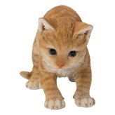 置物 猫 走り出す茶トラ猫 幅20.5cm woobia ウービア リアル かわいい おしゃれ 玄関 インテリア オブジェ ガーデン 茶トラ ねこ ネコ 動物 アニマル 癒し 棚 北欧 リビング プレゼント ギフト 新築祝い 猫好き ねこグッズ