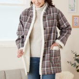 裏ボア使いホームジャケット あったか 冷え対策 部屋着 メンズ レディース 防寒 モコモコ ボア  送料無料