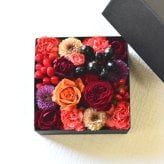 【ＡＲＮＯＸ】ＢＯＸフラワー　送料無料 即日発送 御祝いに生花のBOXフラワー 生花 敬老の日 フラワー ギフト 誕生日 結婚祝い お見舞 送別 新築祝い フラワーケーキ BOXフラワー BOXアレンジ ウエディング 御祝い 卒業 入学 出産 お供え 敬老の日 お中元 お歳暮