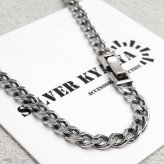 シルバー925 喜平ネックレス チェーンネックレス 幅4mm 長さ4サイズ シルバーネックレス アンティーク 細身 シンプル 重厚感 普段使い 中折れ メンズ 男性 金属アレルギー対応