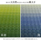 敷物 花ござ 国産 純国産 日本製 い草 掛川織 モダン 抗菌防臭 自然素材 江戸間3畳 約174×261cm