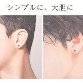 【新価格】ピアス メンズ 片耳 天然石 誕生石 ブルートパーズ 5mm アレルギー対応 ステンレス ゴールド シルバー シンプル かっこいい 大人 30代 40代 50代 普段使い 品質保証書つき