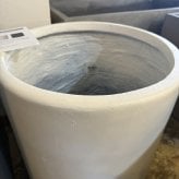 植木鉢 おしゃれ 大型 15号 45cm Mサイズ 鉢カバー KONTON コントン アルファ シリンダープランター 丸型 ラウンド ファイバーセメント セメント 屋外 室内 高級 北欧 モダン ナチュラル 観葉植物用 サボテン 多肉植物 特大 玄関 プランター 白 黒