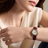 フォッシル FOSSIL 腕時計 レディース GILMORE アナログ レッド レザーウォッチ ES5510【2026 新作】