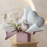 電報 結婚式 祝電 ハートバルーンアレンジ Éclat -エクラ-【電報 結婚式 誕生日 開店祝い バルーン ドライフラワー 祝電 お祝い ギフト ナチュラル おしゃれ 名入れ メッセージ】