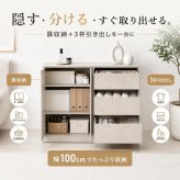 薄型 キャビネット 幅80・100cm 奥行31cm サイドボード 隠しキャスター 引き出し3段 扉収納 可動棚 大容量 リビング収納 ホワイト グレー