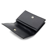 ボッテガヴェネタ BOTTEGA VENETA カードケース 名刺入れ メンズ レディース イントレチャート 本革 レザー ブラック 黒 スナップボタン ビジネスカードケース 667141 V3UH2 8425